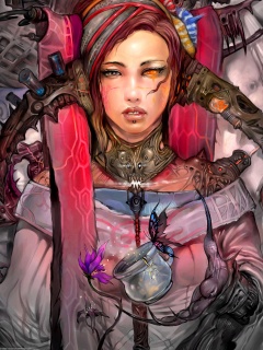 Странная девушка обои