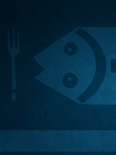 Вилка слева, нож справа обои