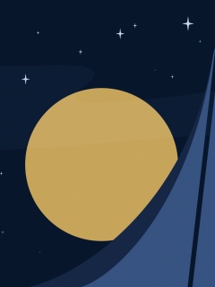 Полная луна обои