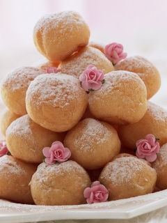 Круглые пироженки обои