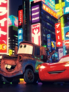 Тачки в большом городе обои