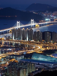 Ночной город обои