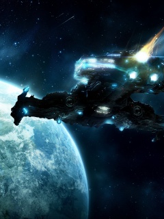 Hyperion летит к земле обои