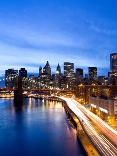 Город светит окнами в ночи обои