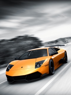 Желтая Ламборджини обои