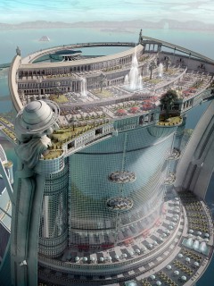 Город будущего обои