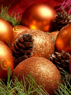 Ёлочные украшения обои