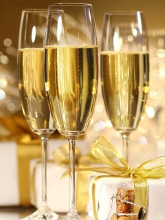 Бокалы с шампанским обои