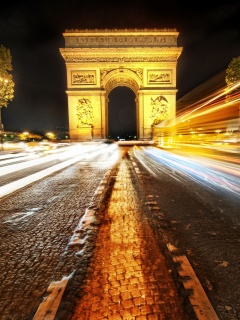 Елисейские поля с Триумфальной аркой обои