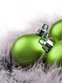 Новогодние шарики обои