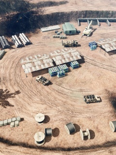 Вид на карьер из Crysis обои