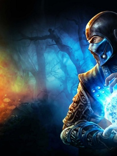 Бой SubZero и Scorpion из Mortal Kombat обои