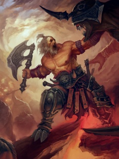 Варвар из Diablo 3 обои