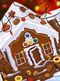 Пряничный домик обои