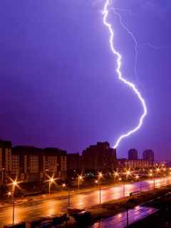 Молния обои