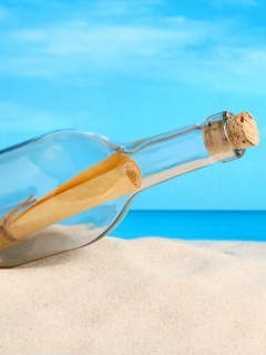 Послание в бутылке обои