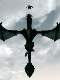 Нападающий дракон обои