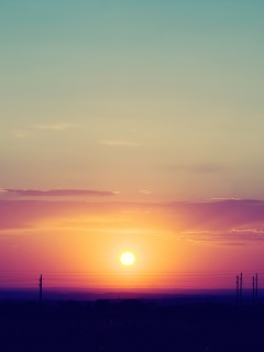 Сказочный закат обои