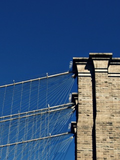 Одна из арок Бруклинского Моста обои