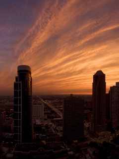 Сумерки в городе обои