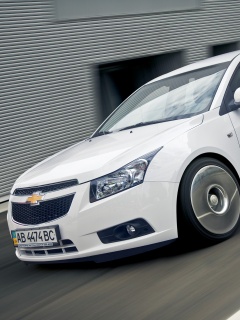 Chevrolet Круз белый седан обои