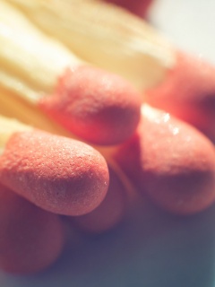 Спички в макро съемке обои