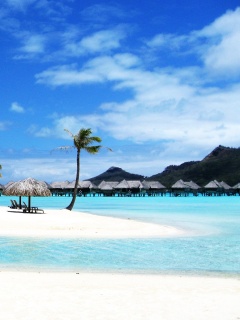 Побережье Бора-бора обои