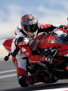 Мотоциклист на Хонде обои