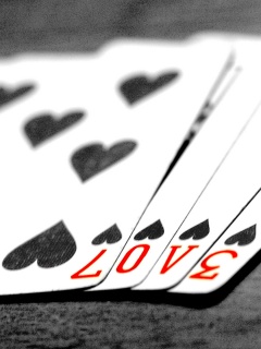 Любовь и карты обои