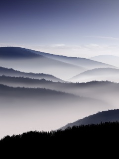 Туманные горы обои