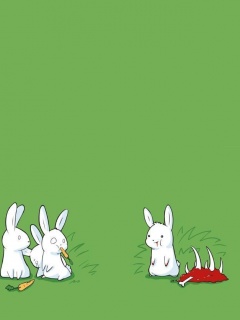 Заяц-каннибал обои