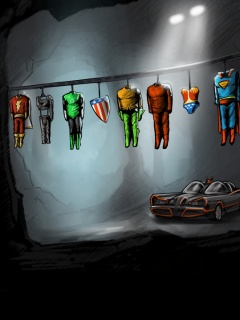 Пещера супергероев обои