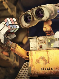 Валли и кубик Рубика обои