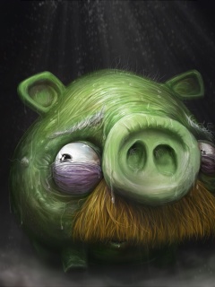 Свинья из Angry Birds обои