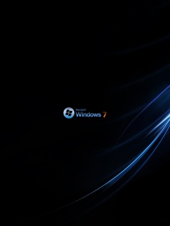 Темный фон Windows 7 обои