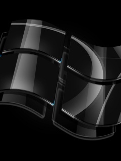 Стеклянный логотип Windows обои