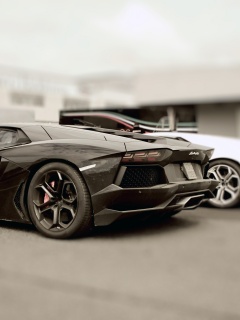 Ламборджини ревентон на парковке обои