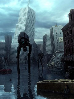 Постапокалиптический город обои