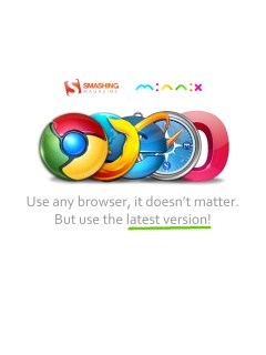 Используй любой браузер, главное — последнюю версию обои