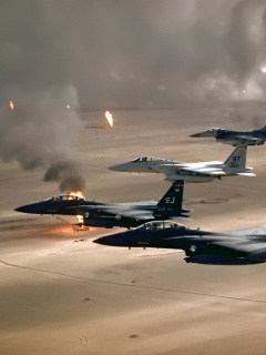 Пустынный шторм обои