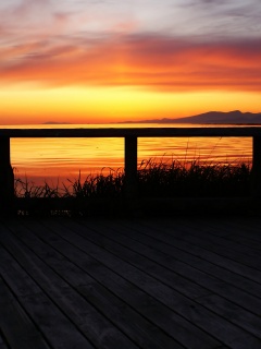 Терасса на море обои