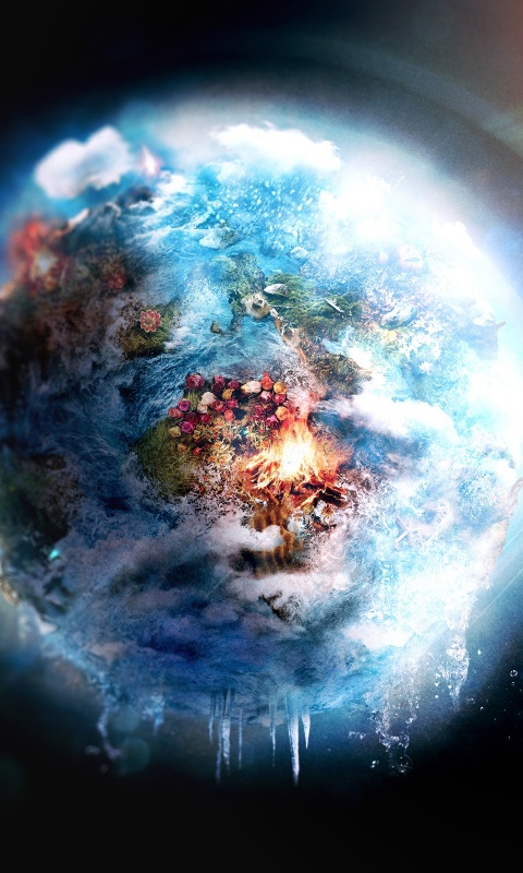 Обледеневшая земля обои