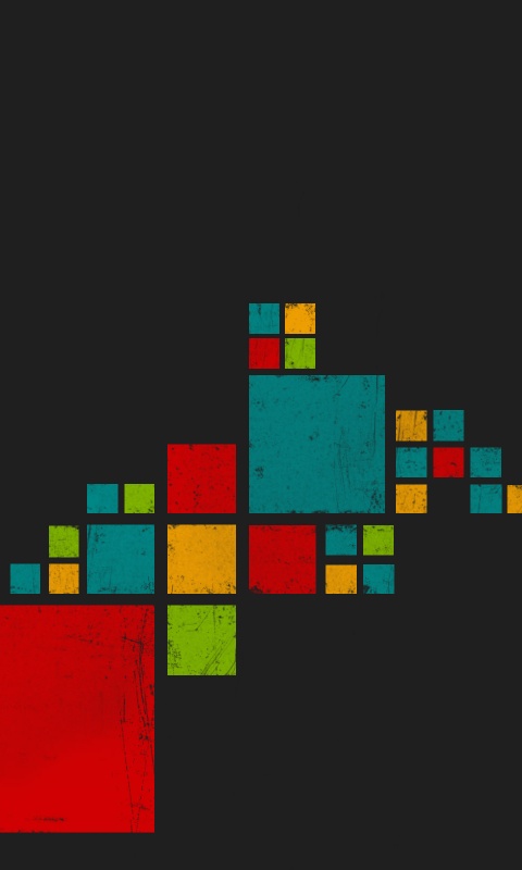 Цветные кубы обои