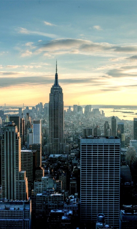 Большой город обои