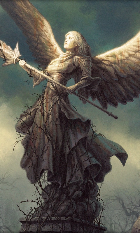 Ангел с мечом обои