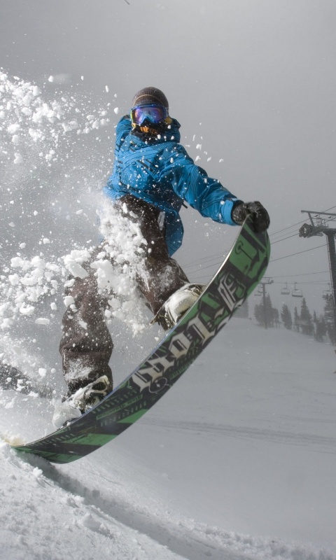 Сноубордист обои