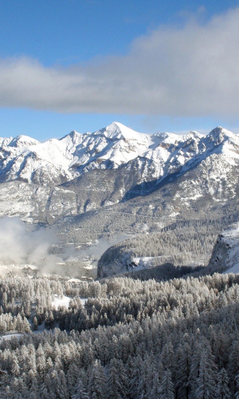 Горный пейзаж обои