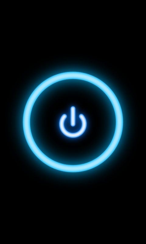 Горящая кнопка запуска обои