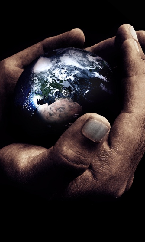 Мир в руках обои