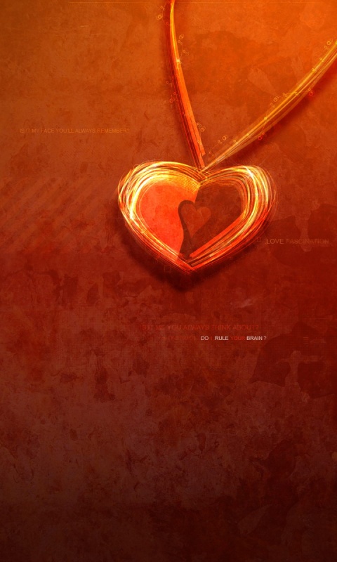 Кулон сердечком обои